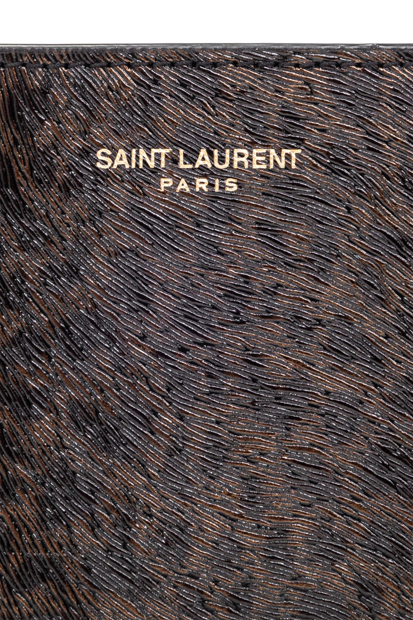 Saint Laurent Leather wallet with animal motif | Men's Accessories 